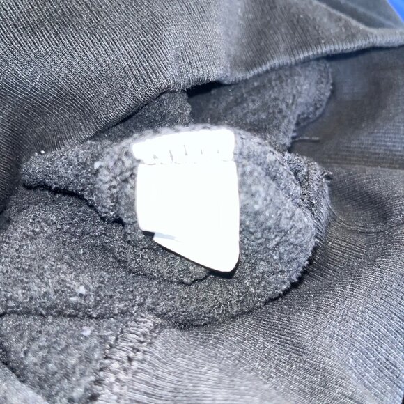 Black "Euphoric" Rhinestone Hoodie With Kangaroo Pocket & Drawstring Hood size s - Picture 13 of 13